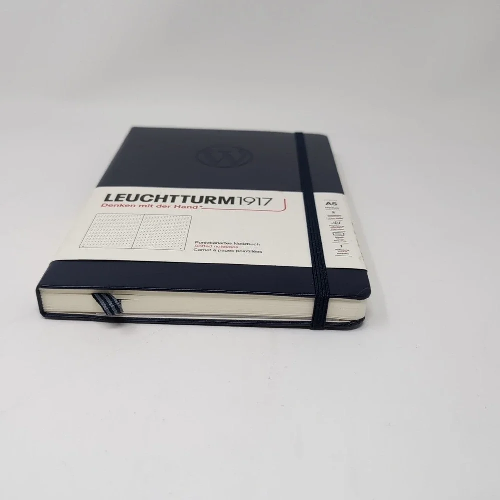 Leuchtturm 1917‎ Hardcover Dot Grid Notebook in Navy Blue - A5 - NEW